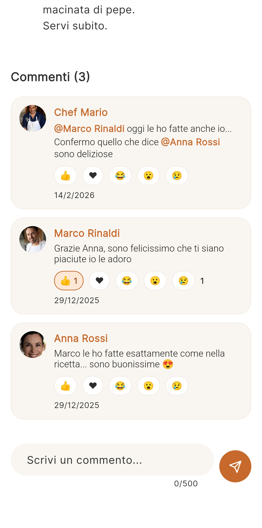 Timeline delle attivita e dei progressi